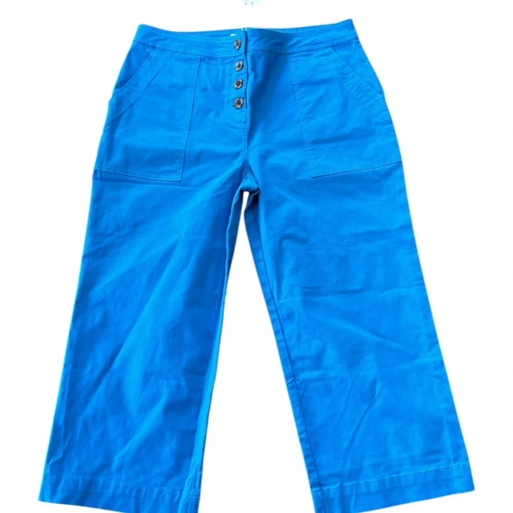 Boden Women's 12p Blue Wide-Leg‎ Pants High Waist